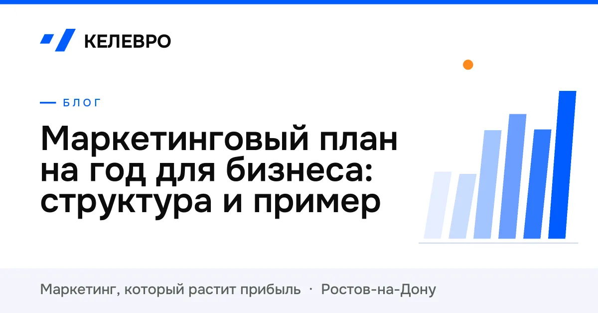 Маркетинговый план на год для бизнеса: структура и пример