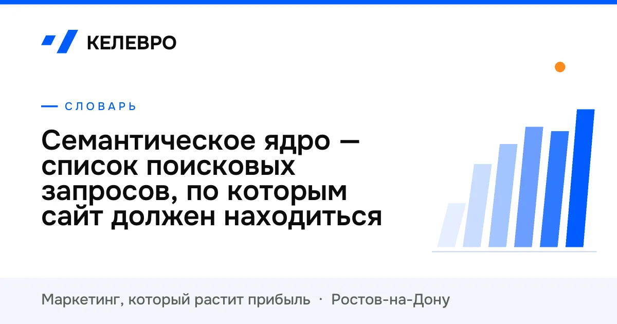 Семантическое ядро — список поисковых запросов, по которым сайт должен находиться