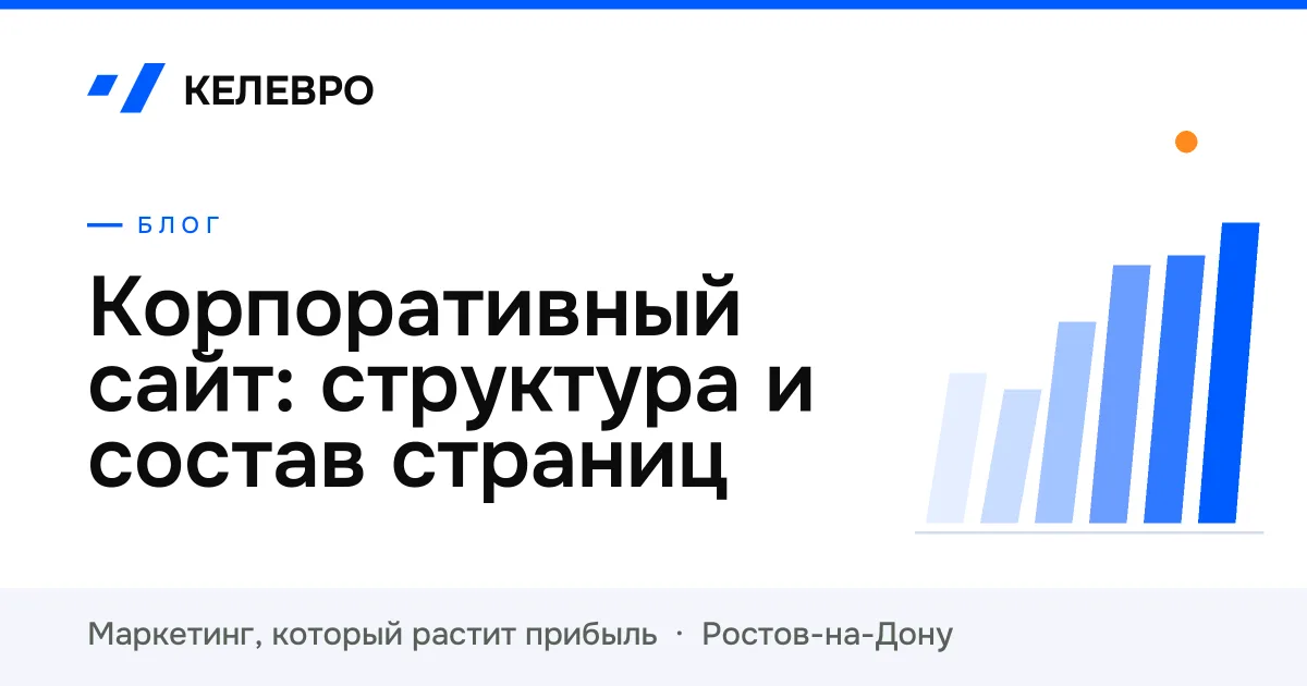 Корпоративный сайт: структура и состав страниц