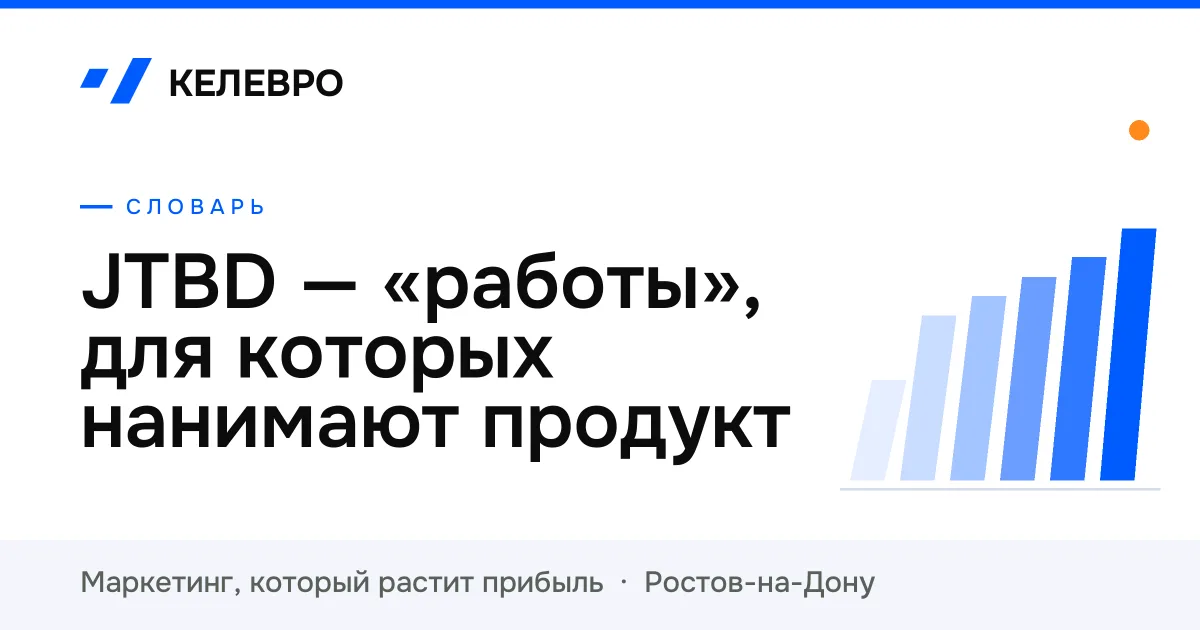 JTBD — «работы», для которых нанимают продукт