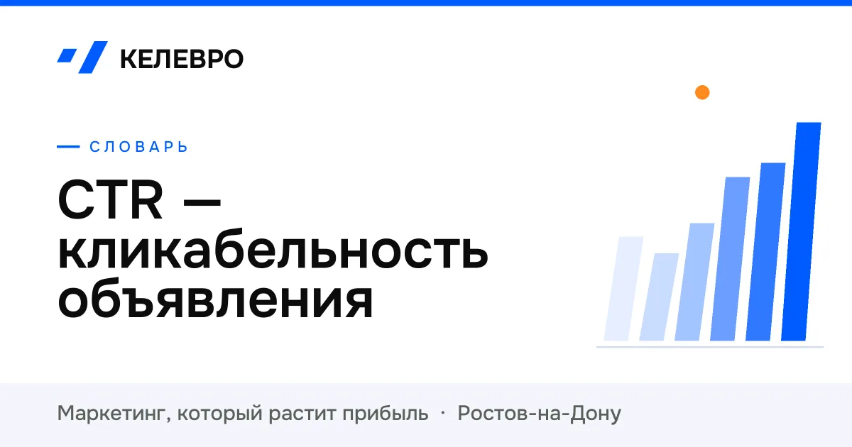 CTR — кликабельность объявления