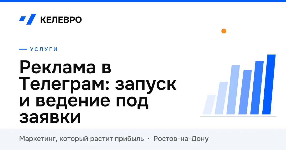 Реклама в Телеграм: запуск и ведение под заявки Реклама в Телеграм: запуск и ведение под заявки
