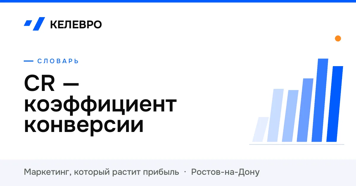 CR — коэффициент конверсии