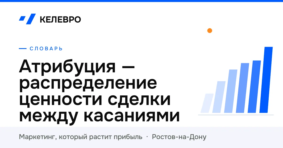 Атрибуция — распределение ценности сделки между касаниями Атрибуция — распределение ценности сделки между касаниями
