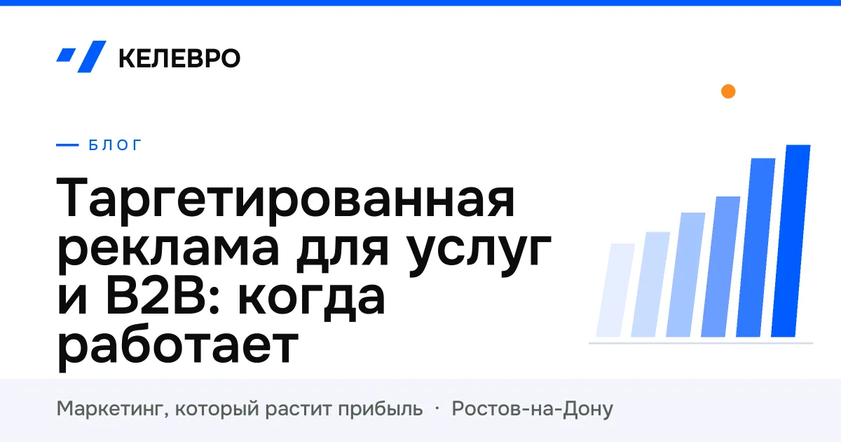 Таргетированная реклама для услуг и B2B: когда работает