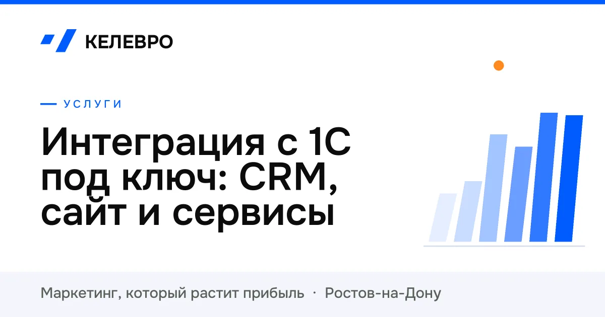 Интеграция с 1С под ключ: CRM, сайт и сервисы