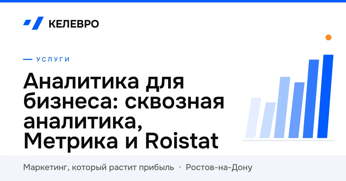 Аналитика для бизнеса: сквозная аналитика, Метрика и Roistat