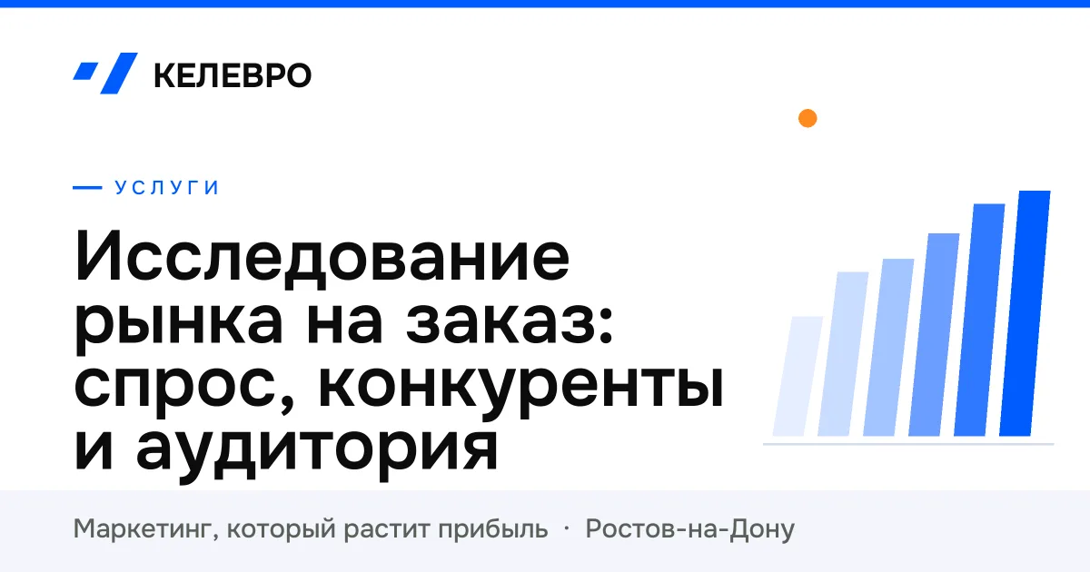 Исследование рынка на заказ: спрос, конкуренты и аудитория Исследование рынка на заказ: спрос, конкуренты и аудитория