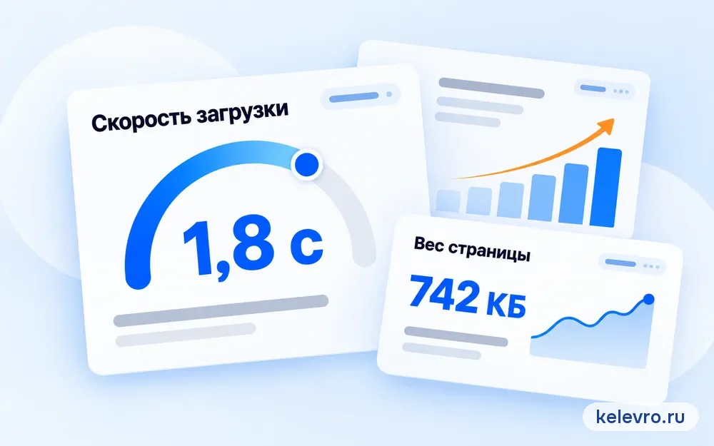 Скорость загрузки страницы и вес страницы
