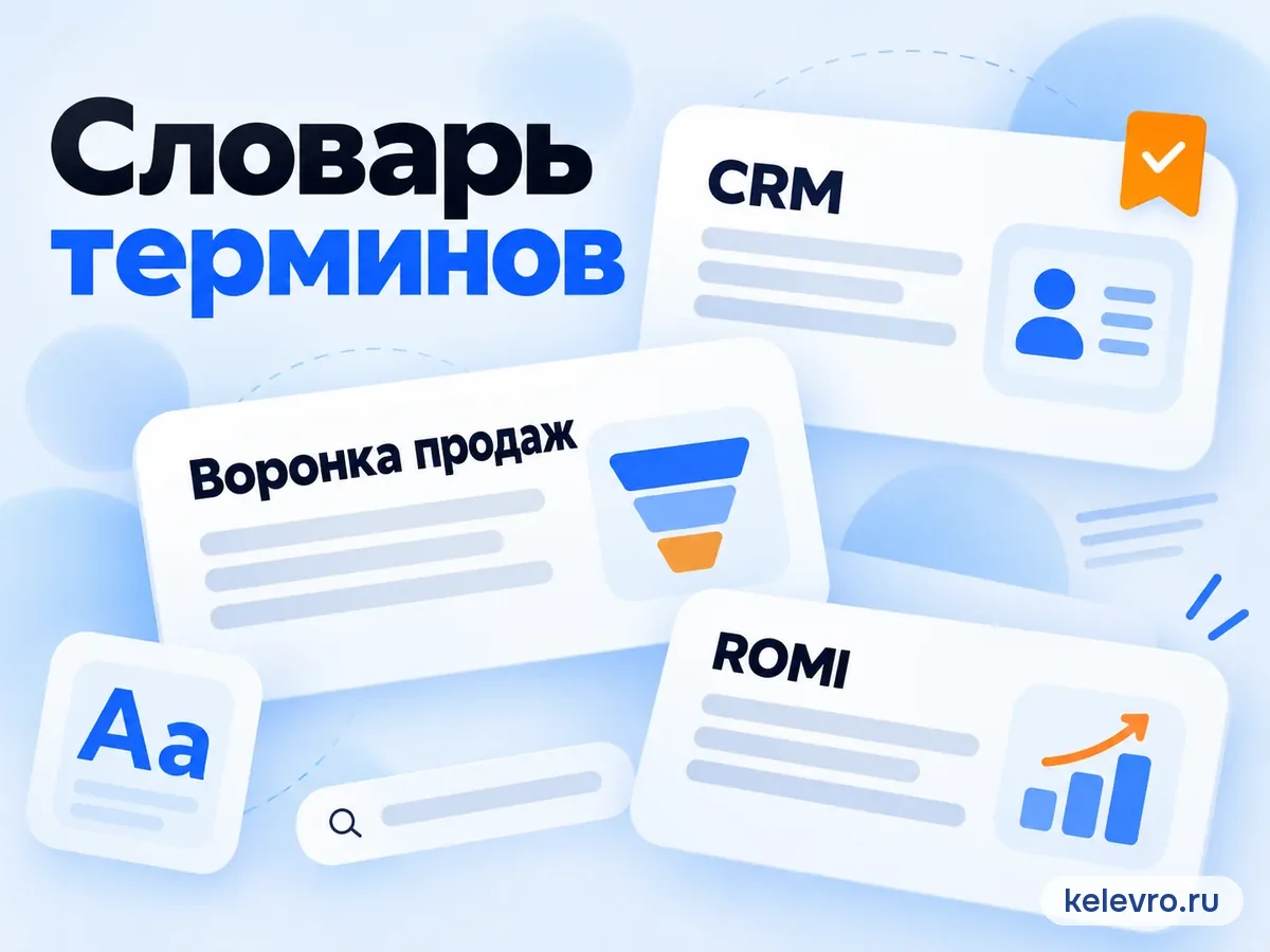 Словарь терминов: CRM, воронка продаж, ROMI